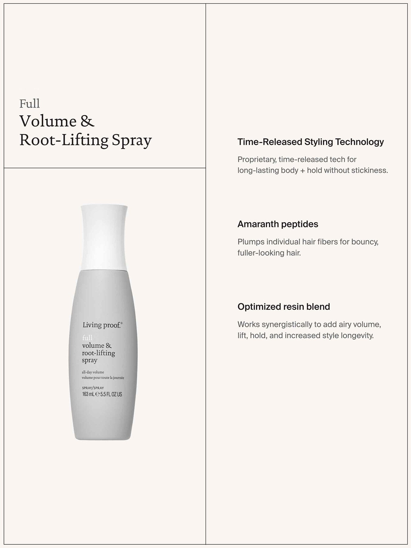 Full Volume and Root Lifting Spray 163ml