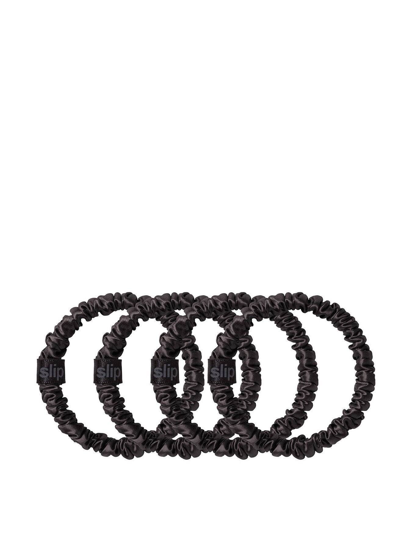 Pure Silk Skinny Scrunchies Set of 4