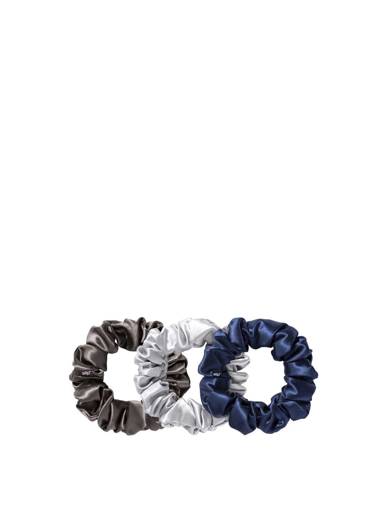 slip pure silk large scrunchies - midnight