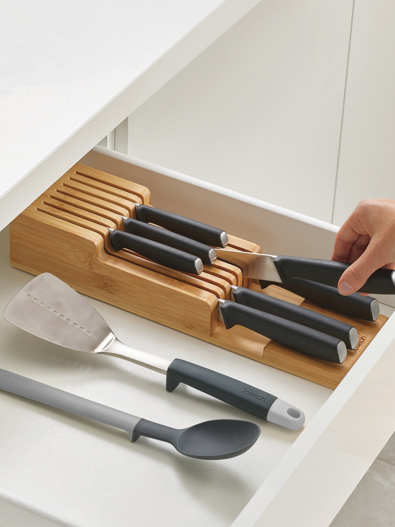 DrawerStore Bamboo 2-tier Knife Organiser