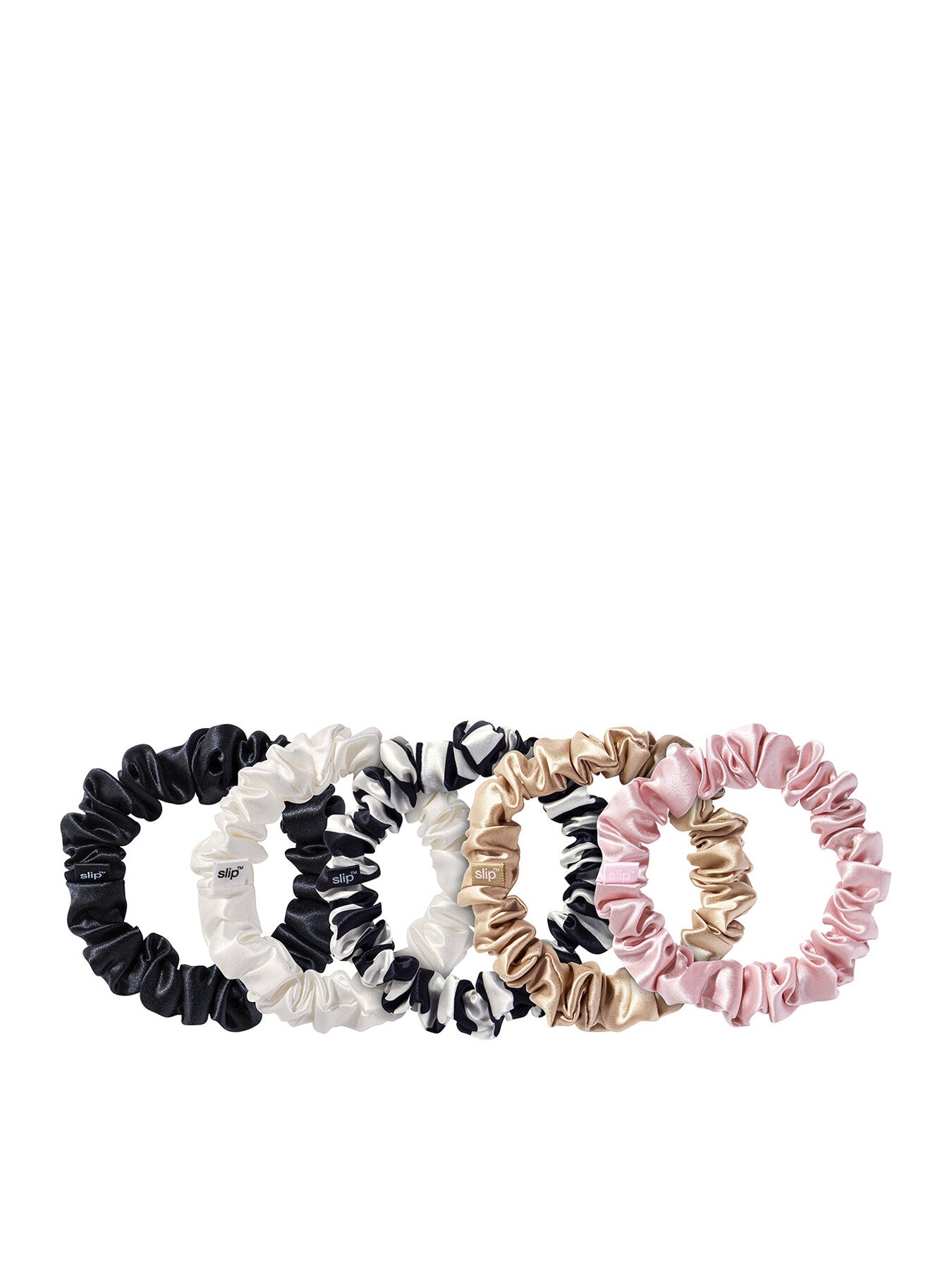Slip Pure Silk Midi Scrunchies Set of 5