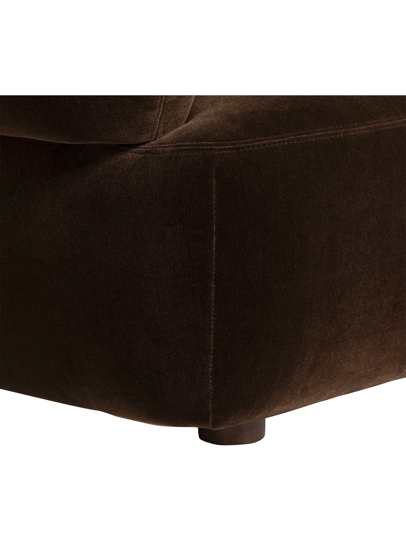 Brown Blume Brown Fabric Corner Sofa