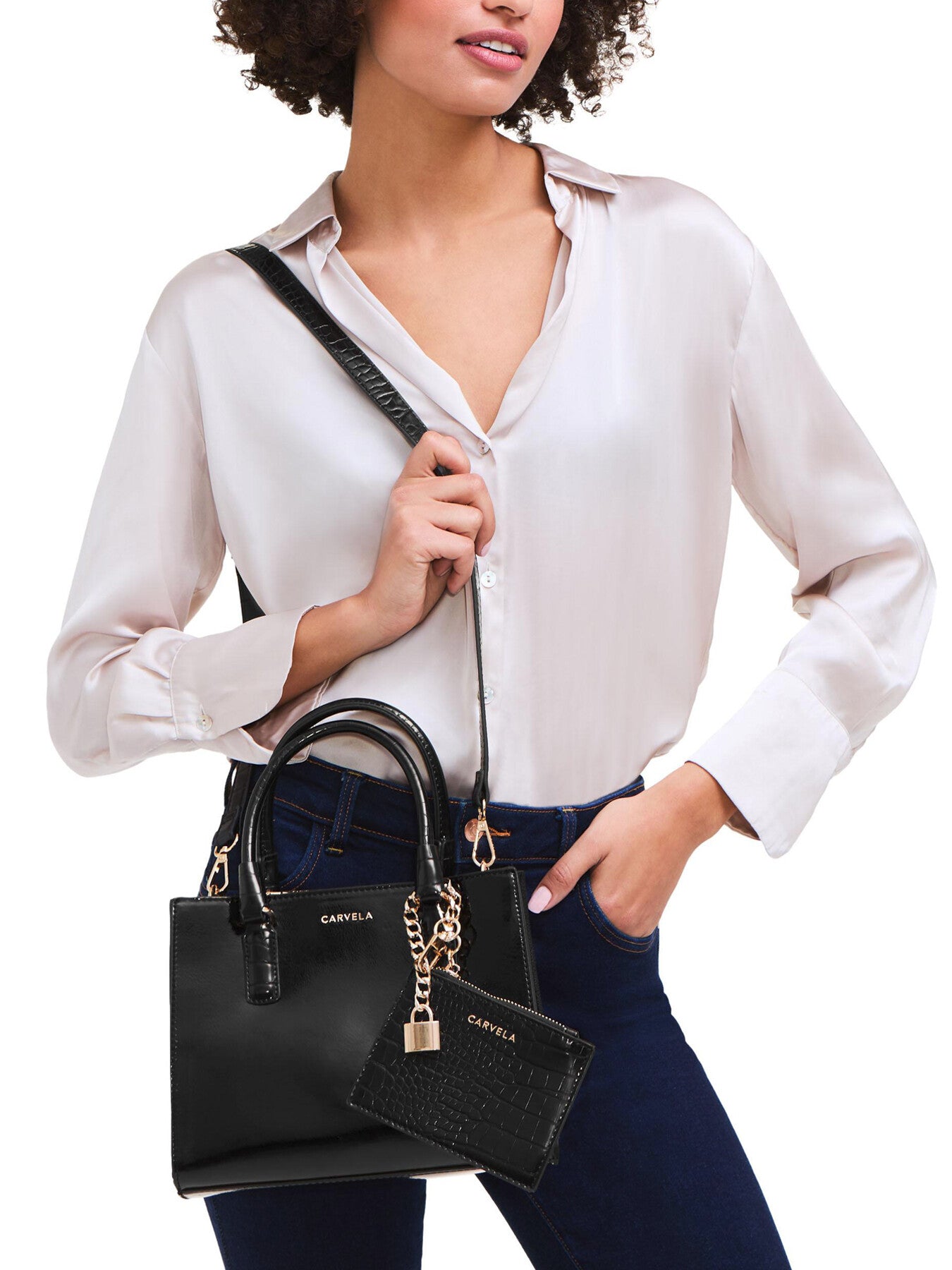 Mini Latte Cross Body Bag