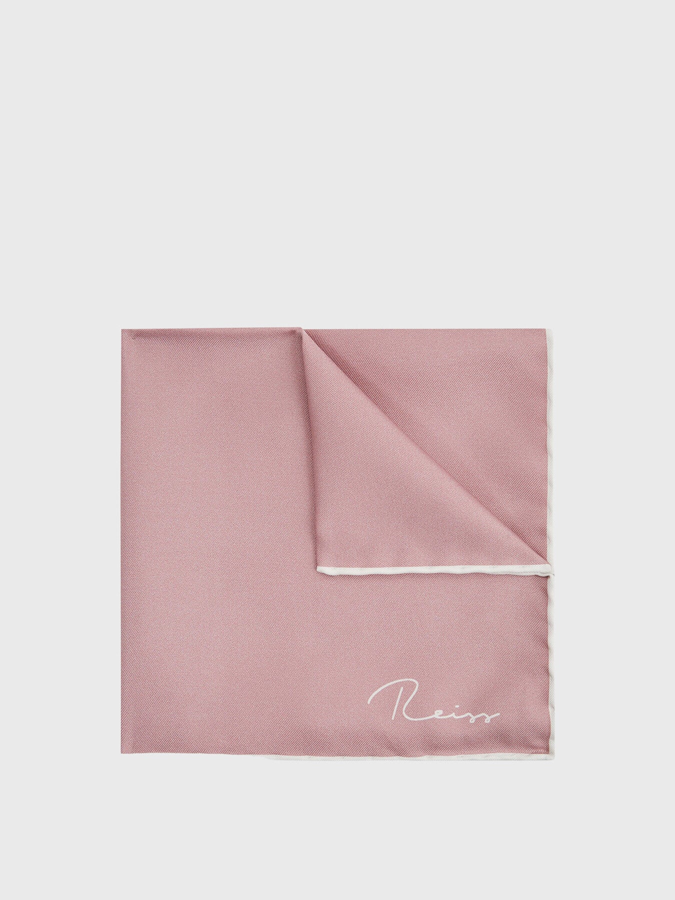 PinkCeremony Plain Silk Pocket Square