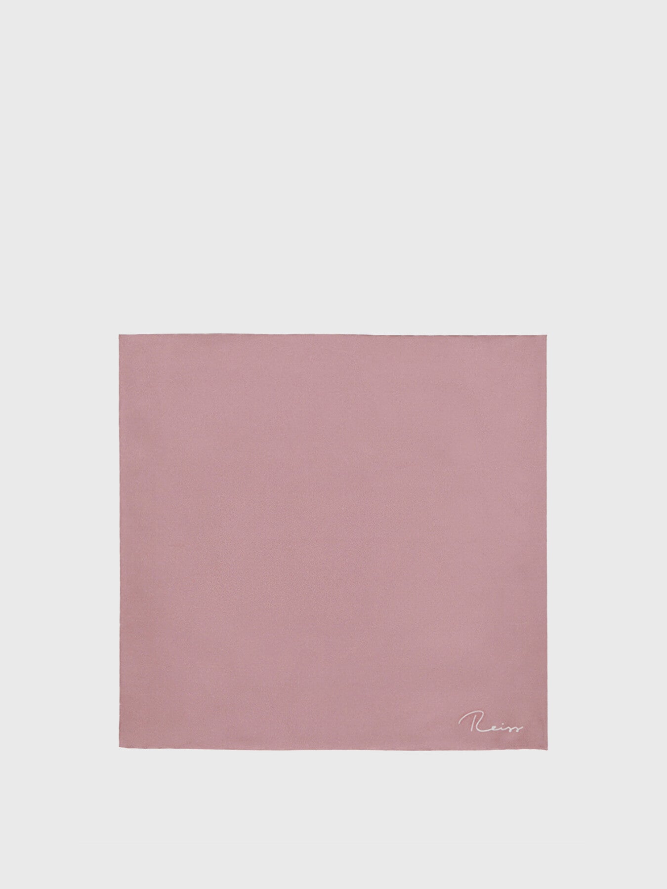 PinkCeremony Plain Silk Pocket Square