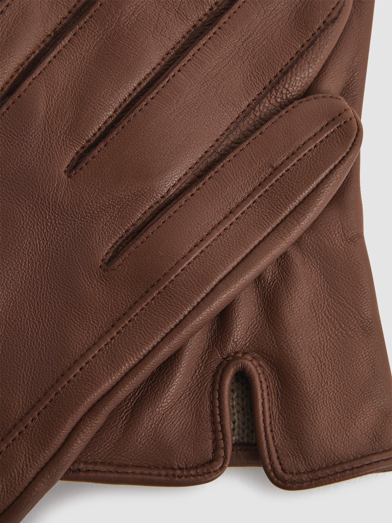 Giselle Leather Ruched Gloves