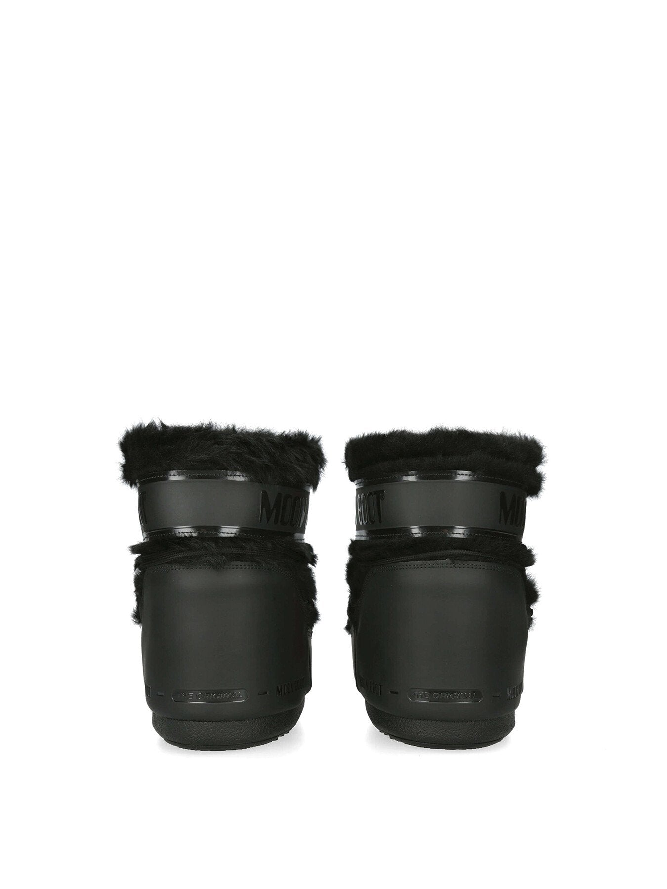 Icon Low Faux Fur Ankle Boots Black