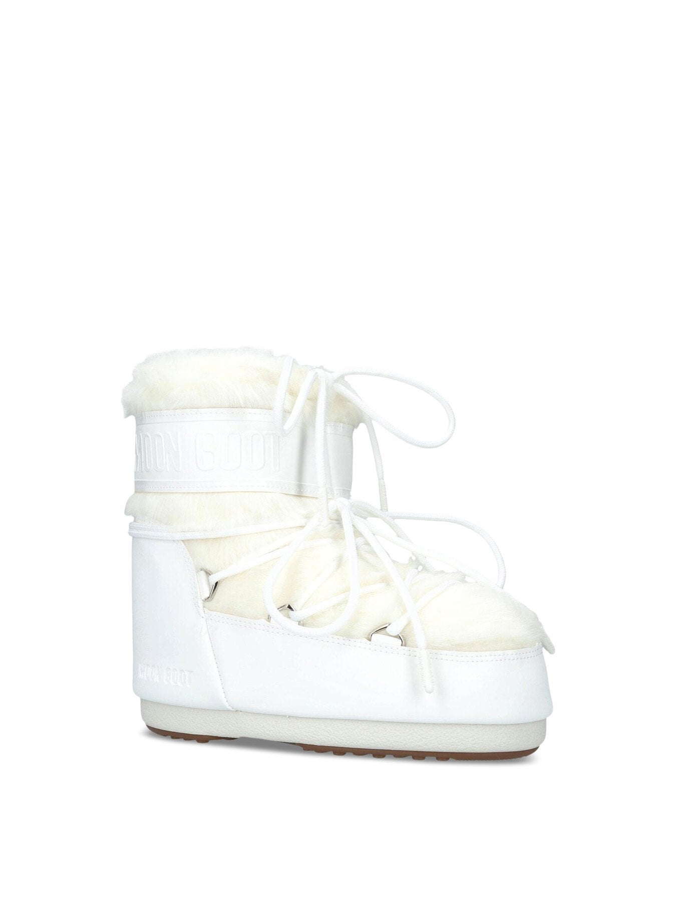Icon Low Fur Boots White