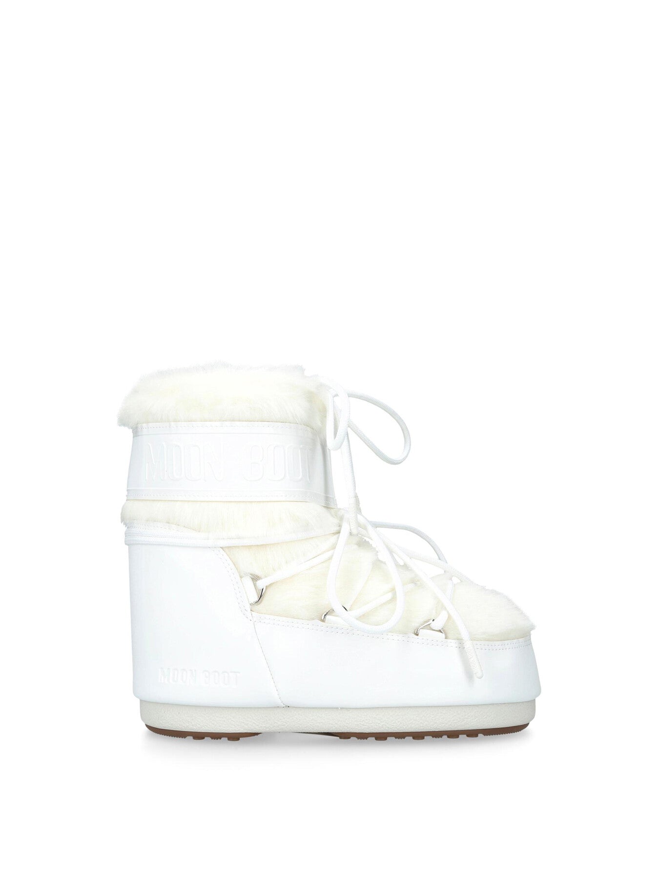 Icon Low Fur Boots White