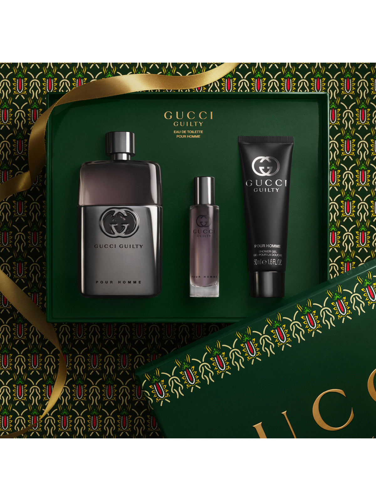 Guilty Pour Homme Eau De Toilette 90ml Trio Gift Set