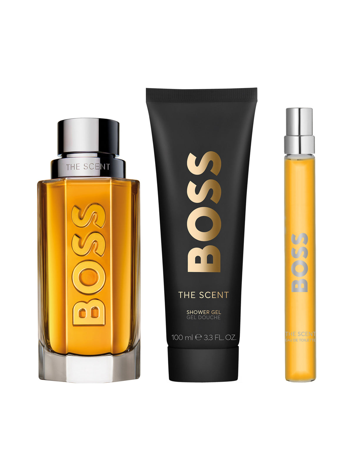 Boss The Scent For Him Eau De Toilette 100ml Trio Gift Set
