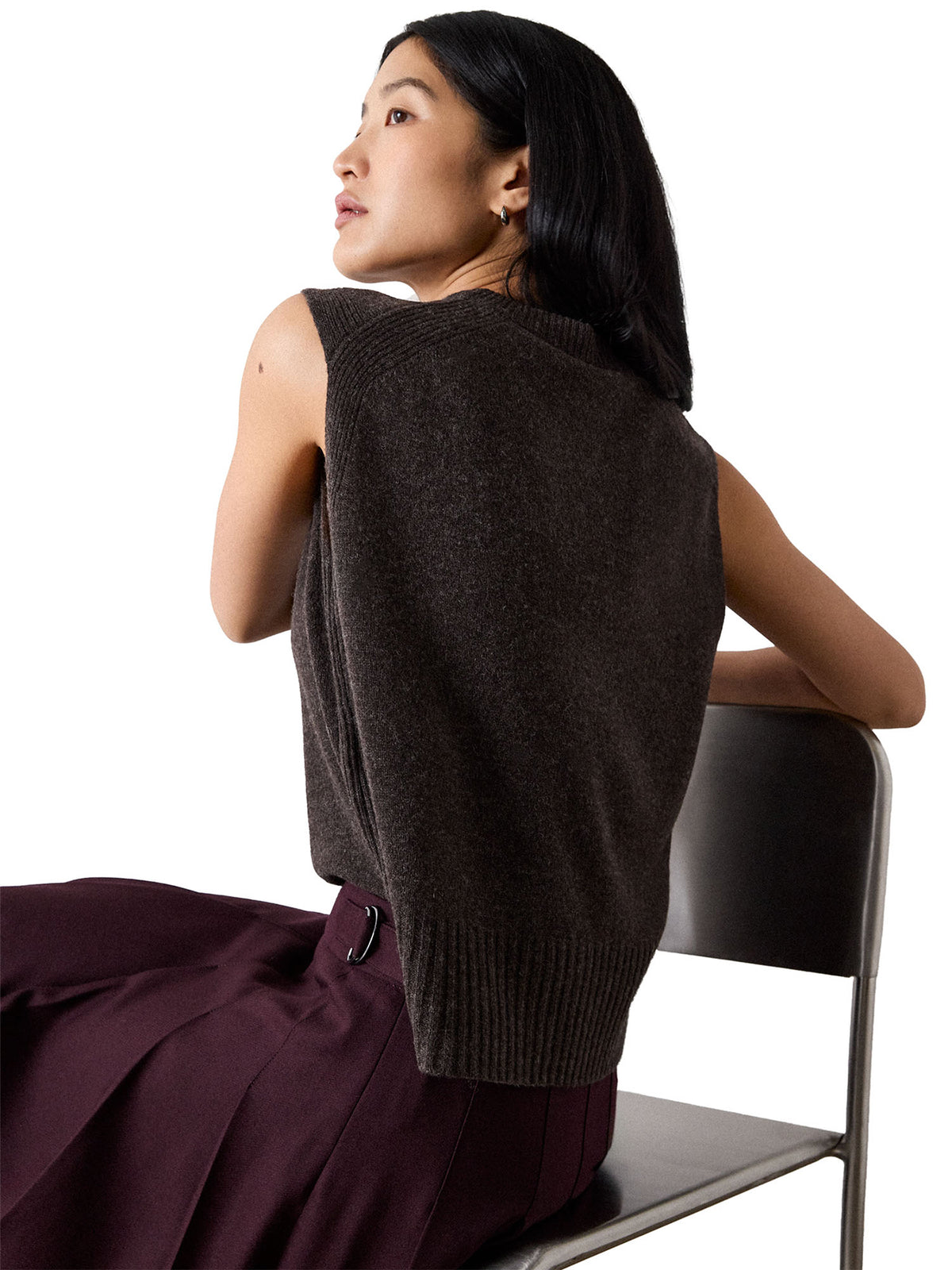 Wool Sleeveless Tank