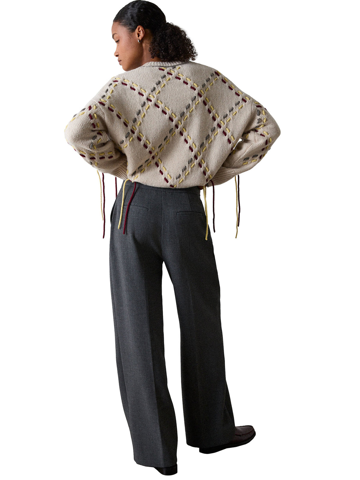 High Rise Straight Trouser