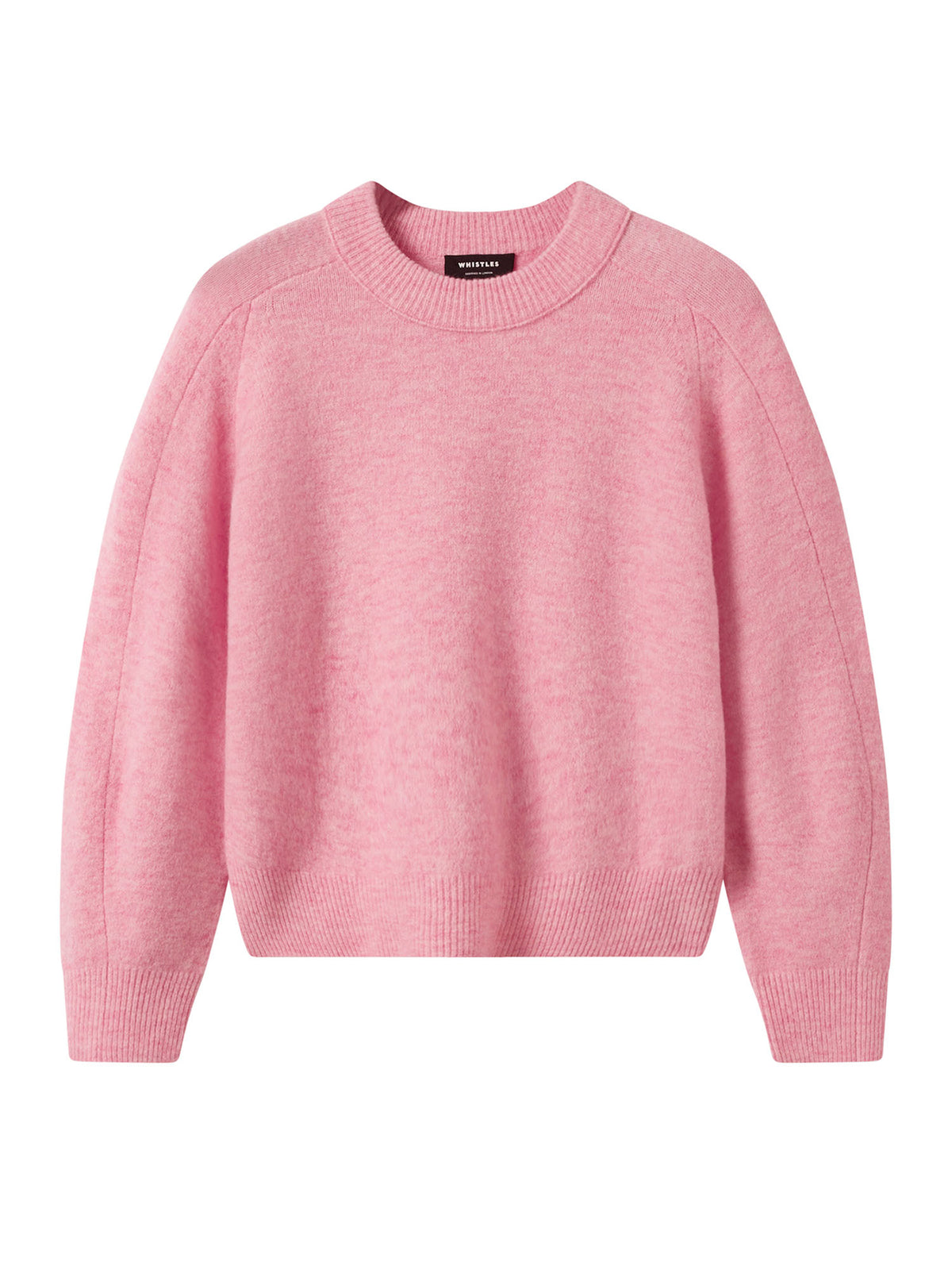 Wool Mix Curved Hem Knit