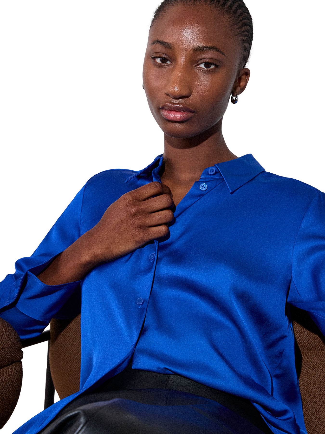 Satin Collared Shirt