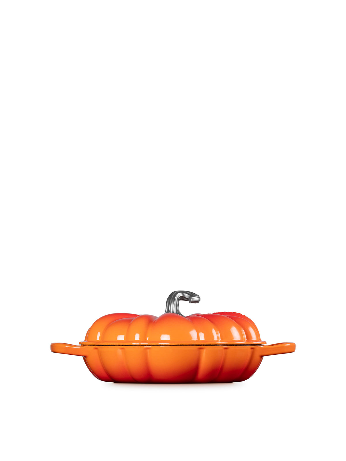 Cast Iron Signature Pumpkin Shallow Casserole 28cm - Volcanic