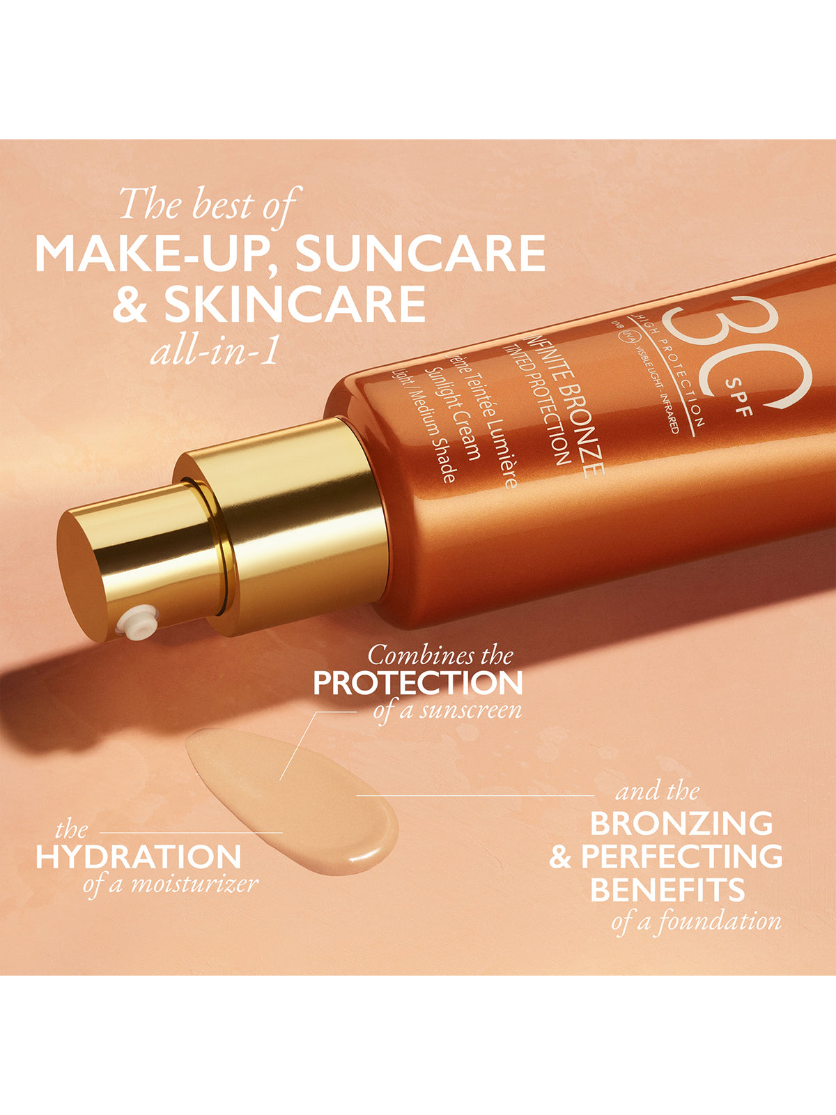 Infinite Bronze Tinted Protection Sunlight Cream SPF30 50ml - Medium/Dark