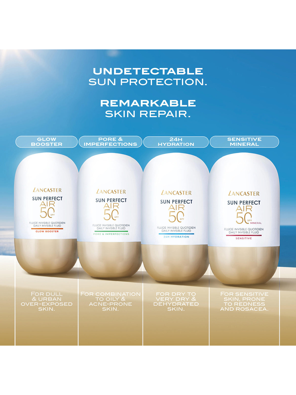 Sun Perfect AIR Daily Invisible Fluid SPF50 Sensitive Mineral 40ml