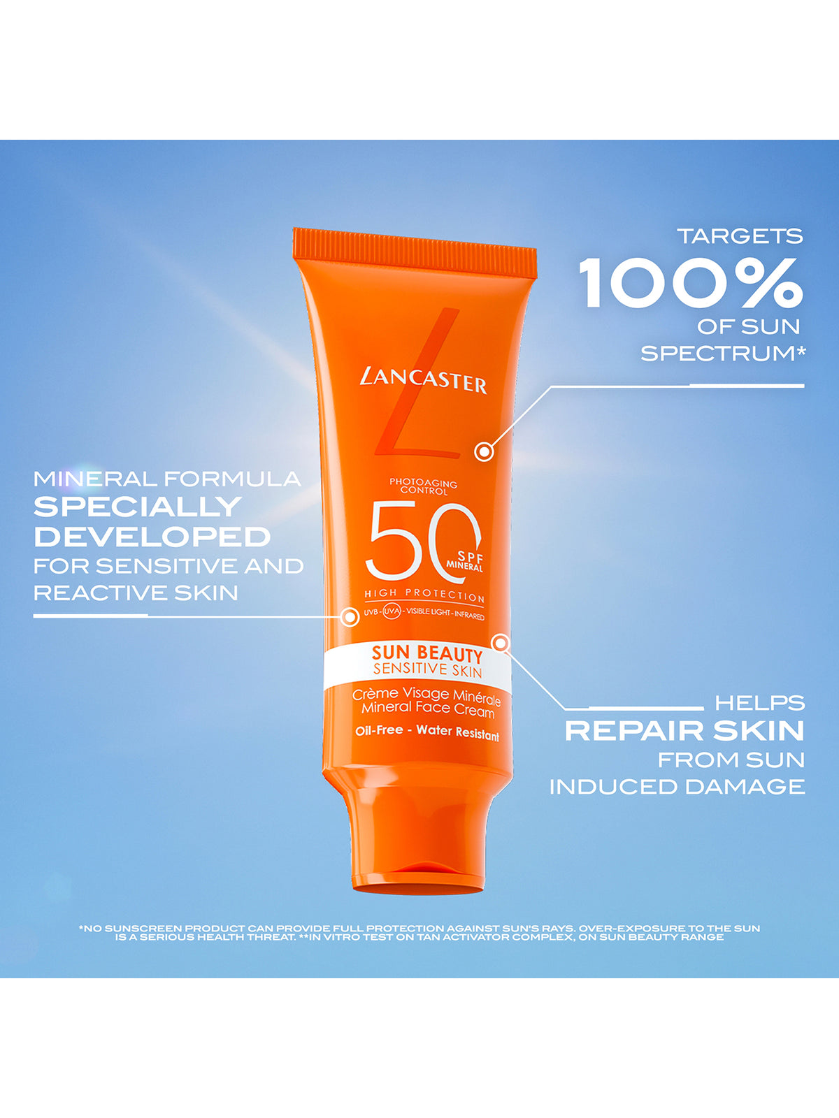 Sun Beauty Sensitive Skin Mineral Face Cream SPF50 150ml