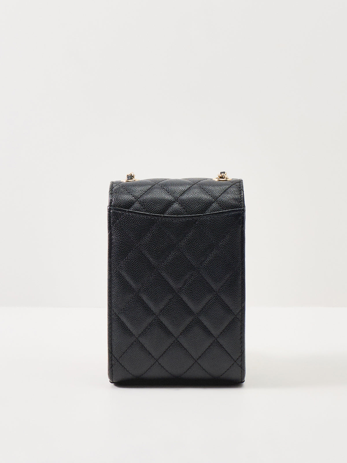 Coach Calfskin Phone Case Shoulder Bag – Black