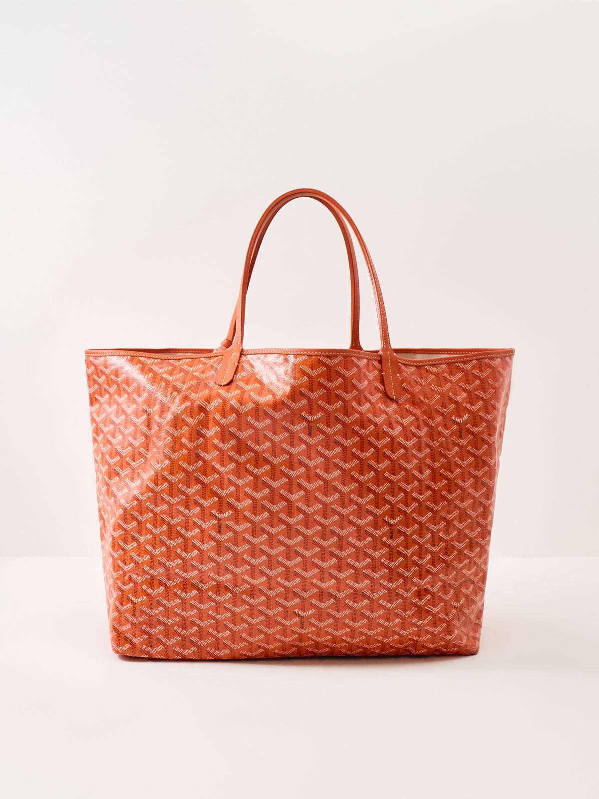 Saint Louis MM Goyardine Canvas Tote – Orange