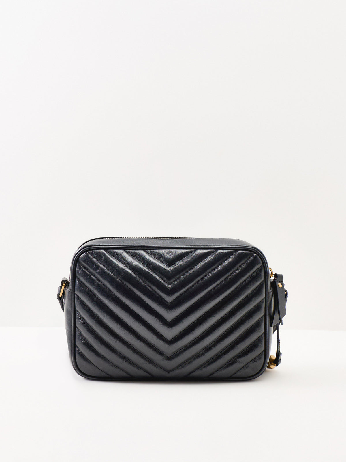 Saint Laurent Small Calfskin Camera Bag – Black