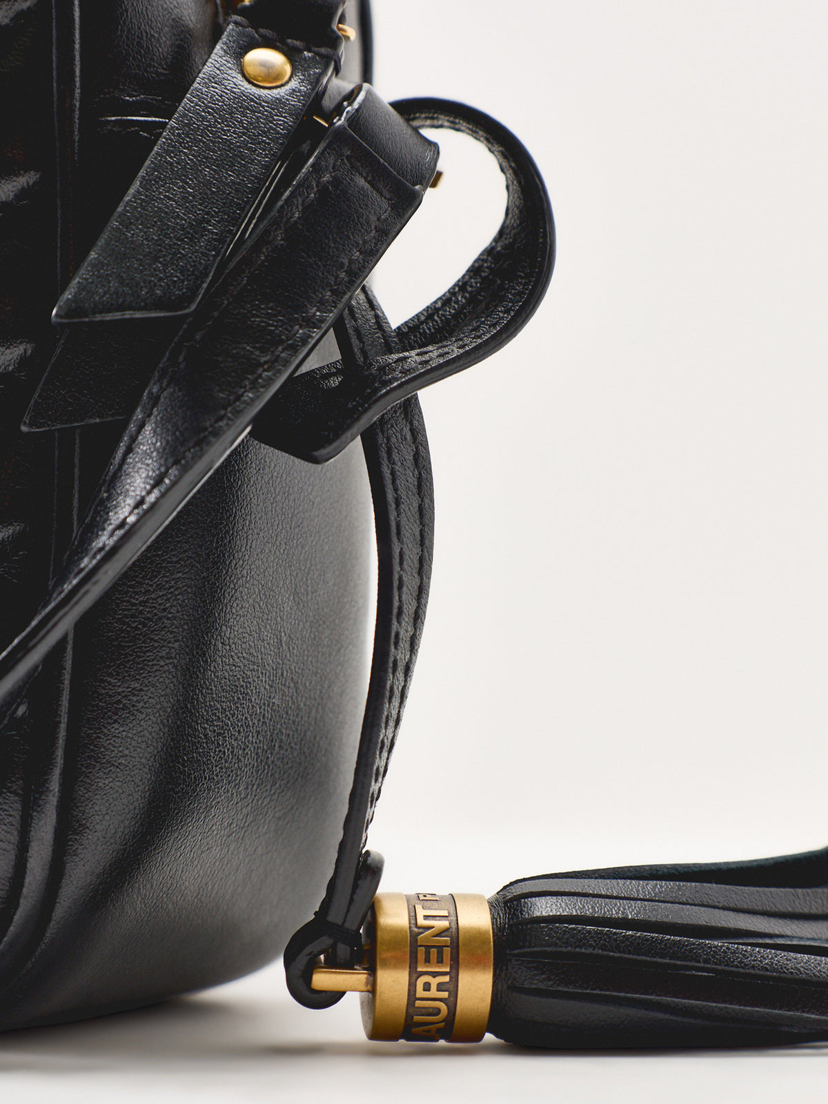 Saint Laurent Small Calfskin Camera Bag – Black