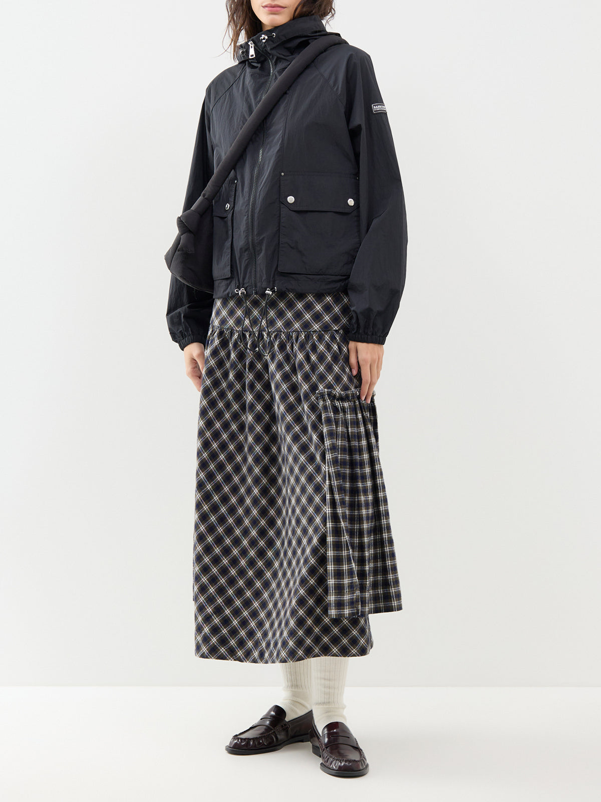 Maizy Showerproof Parka – Black
