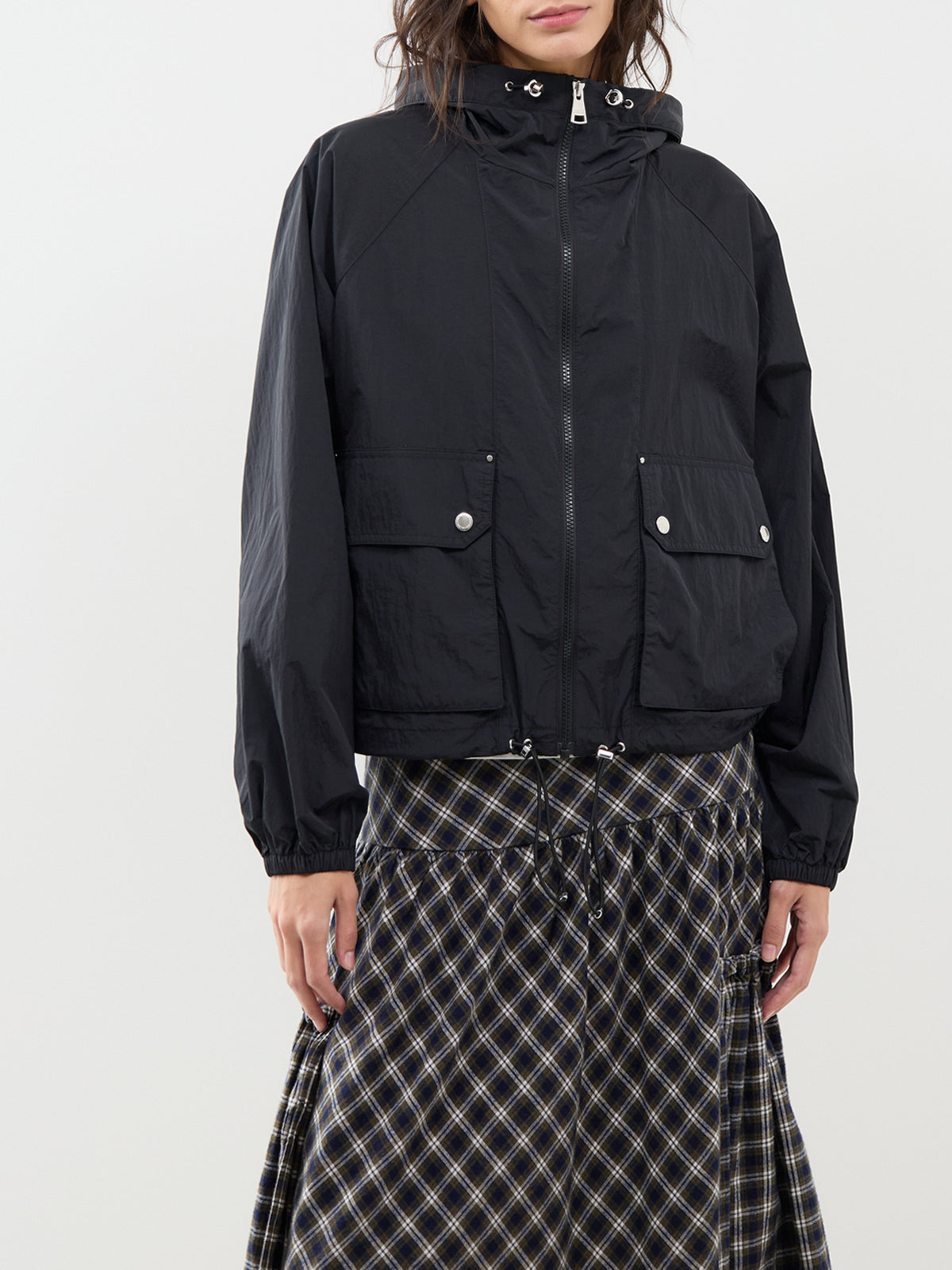 Maizy Showerproof Parka – Black