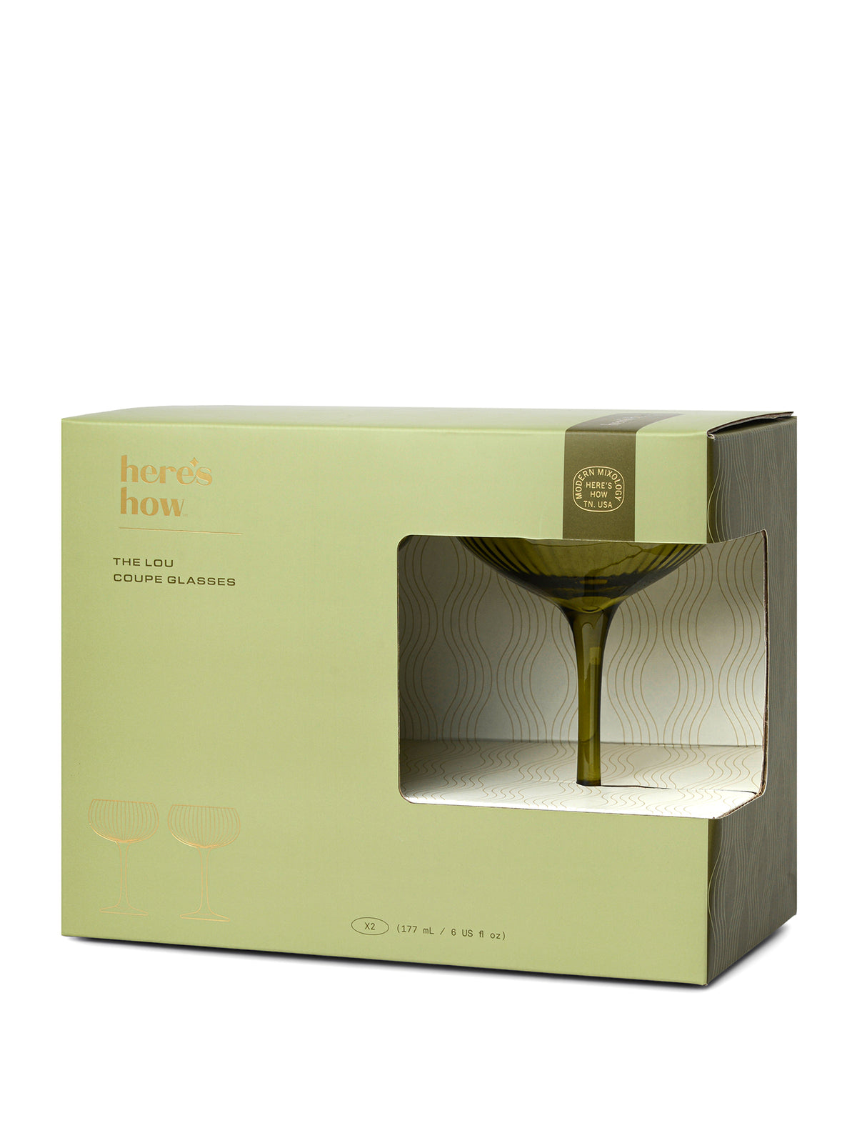 The Lou Coupe Glasses Set of 2