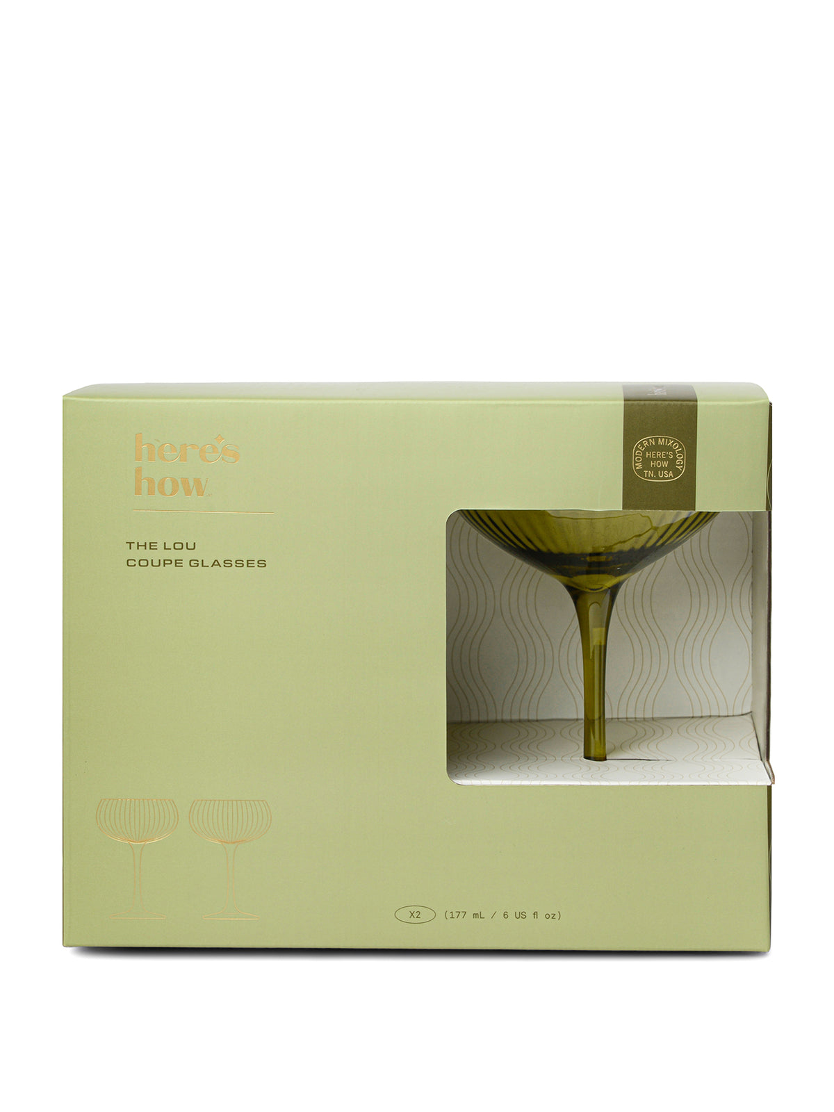 The Lou Coupe Glasses Set of 2