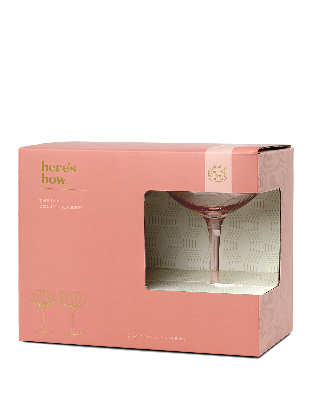 The Lou Coupe Glasses Set of 2