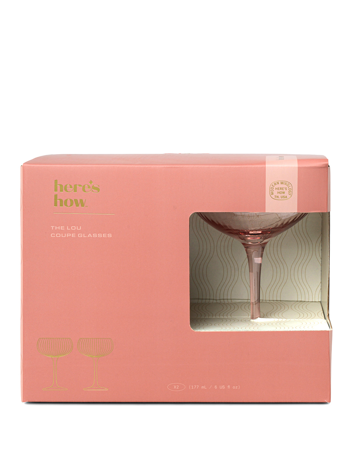 The Lou Coupe Glasses Set of 2
