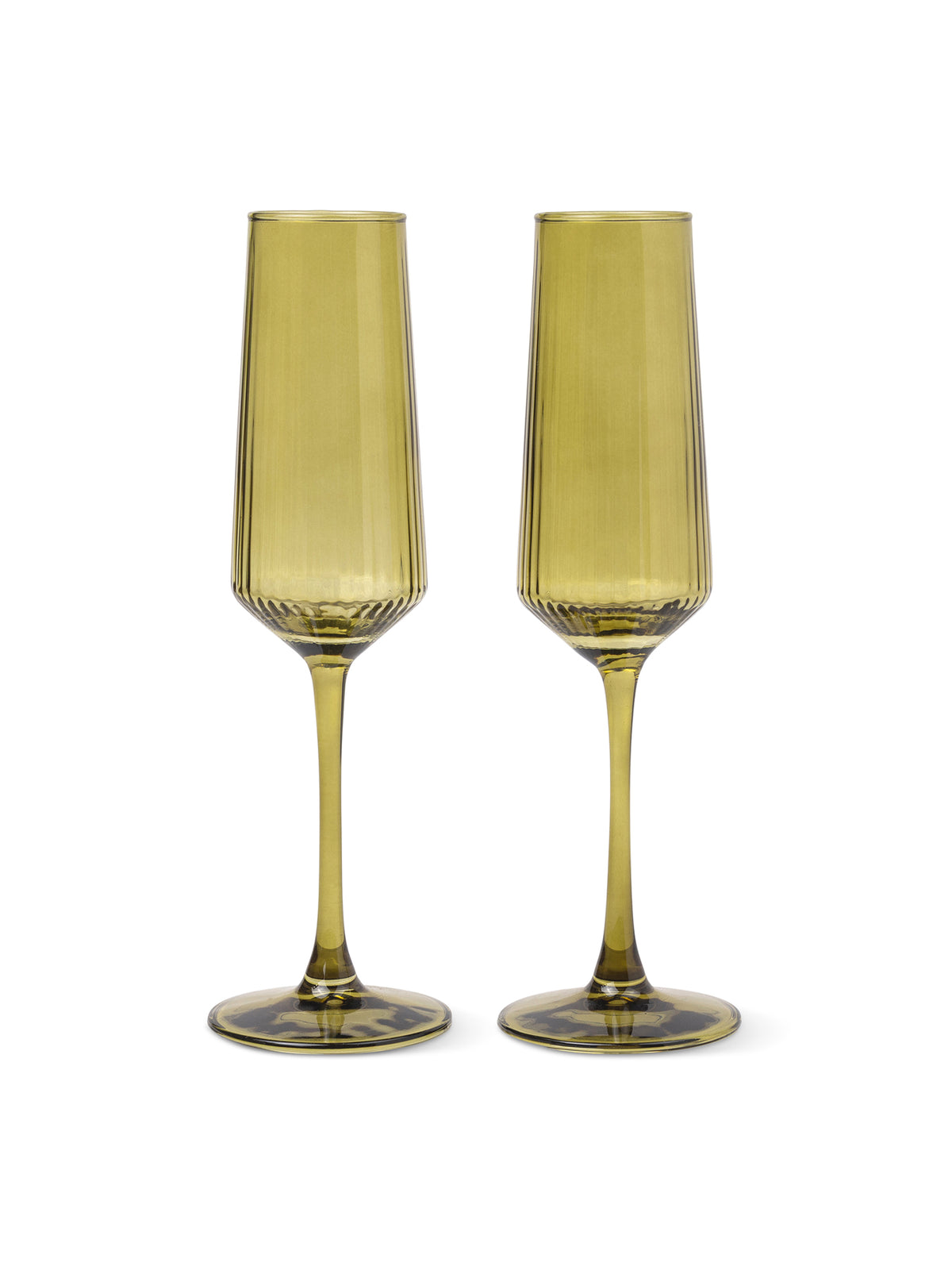 The Luna Champagne Flutes Set of 2