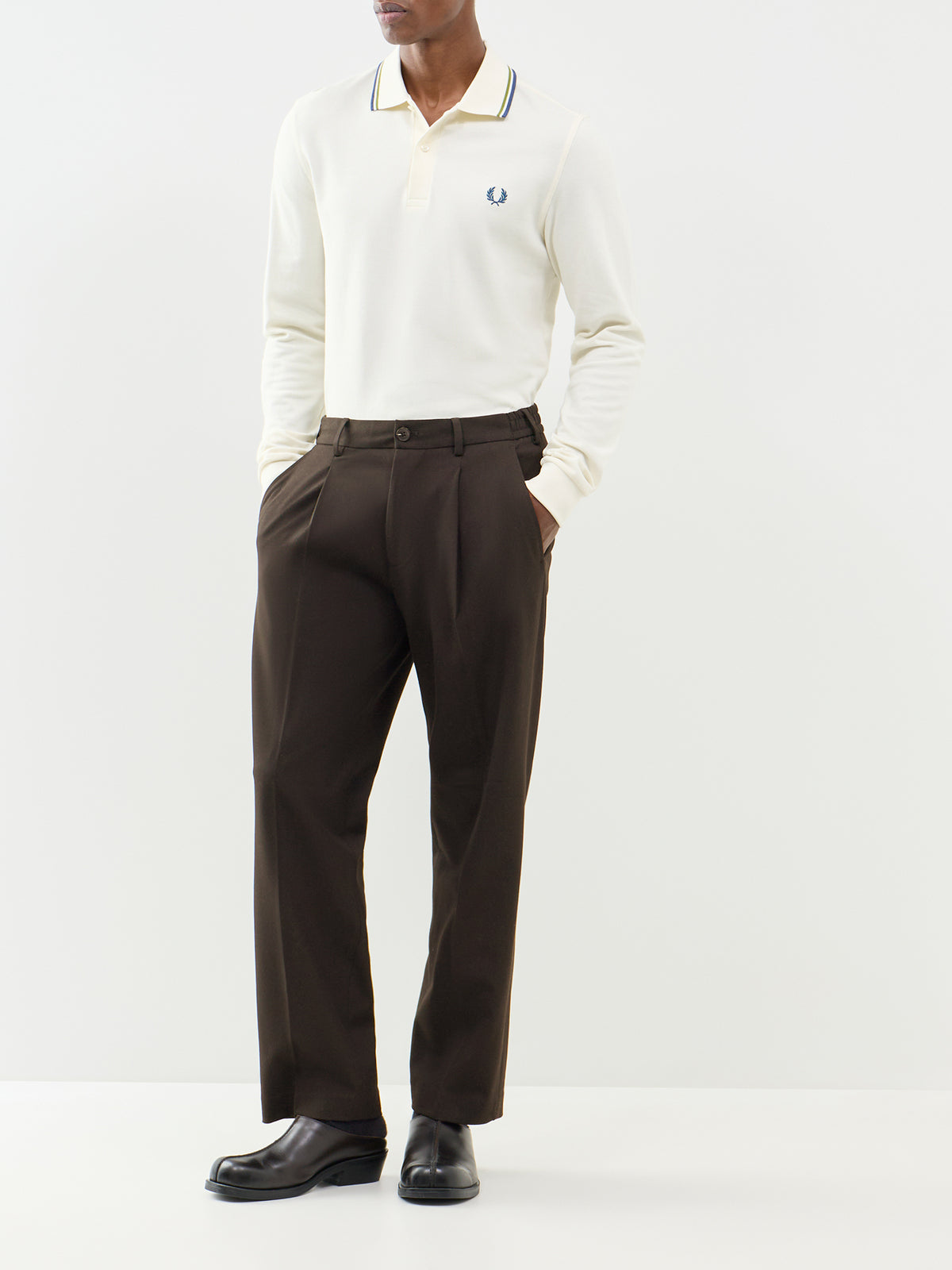 Twin Tipped  Cotton Long Sleeve Polo Shirt