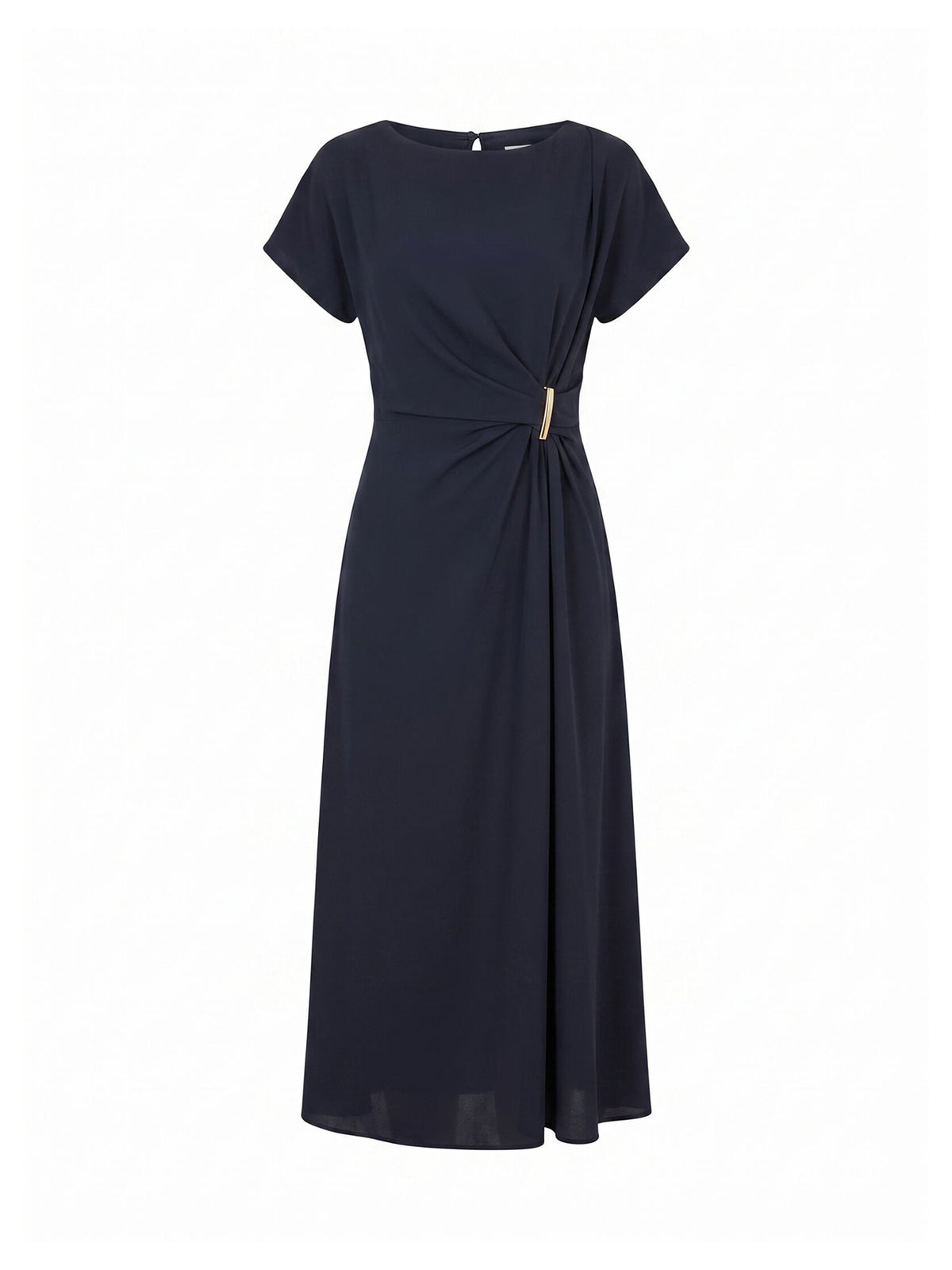 Wren Hardware Detail Midi Dress - Navy