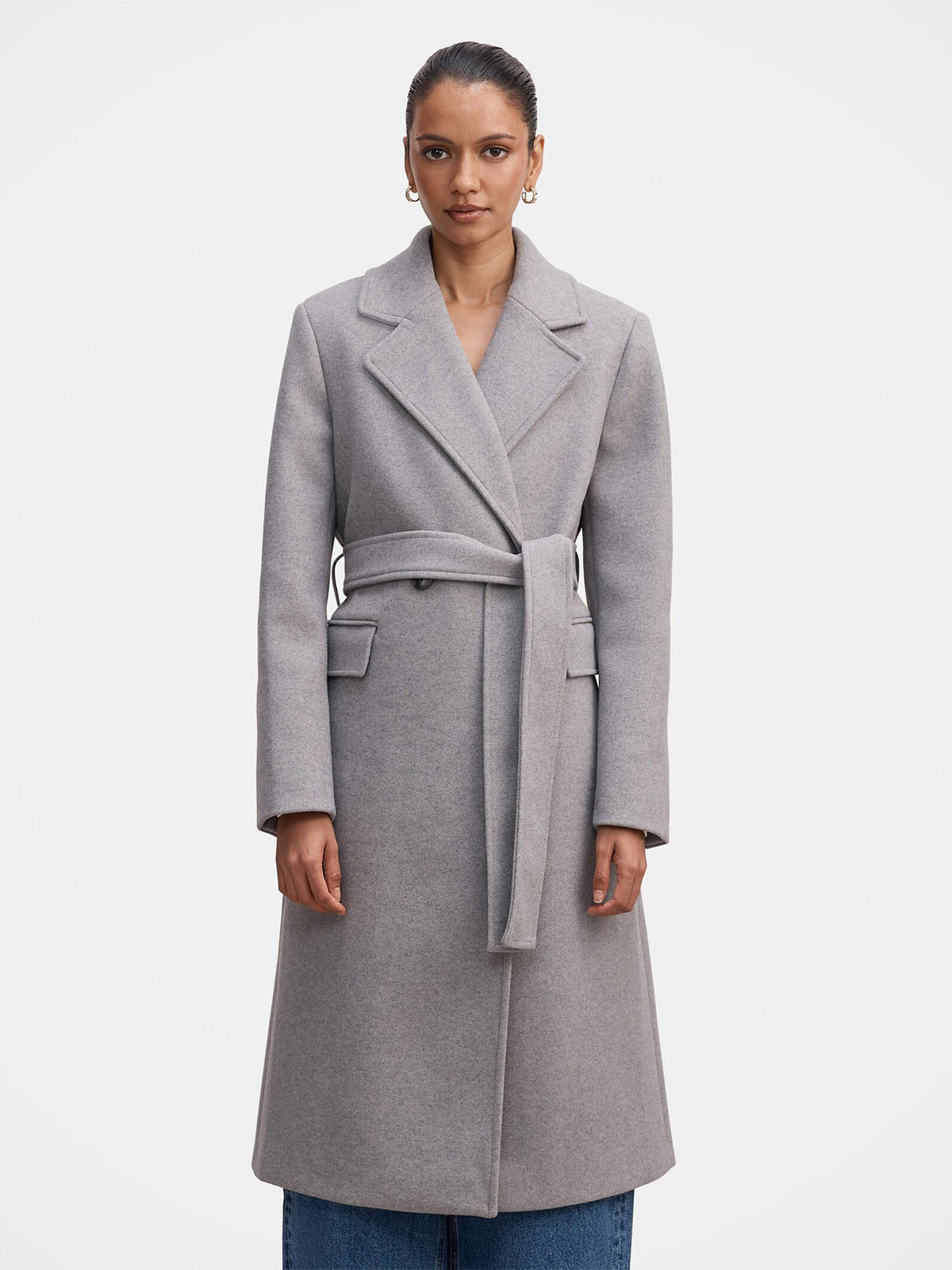 Ariella Petite Double-Breasted Coat