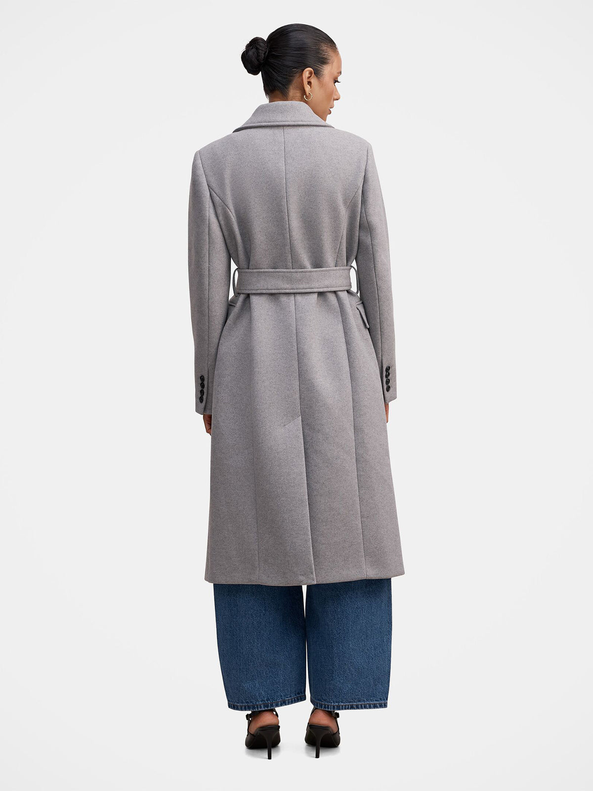 Ariella Petite Double-Breasted Coat