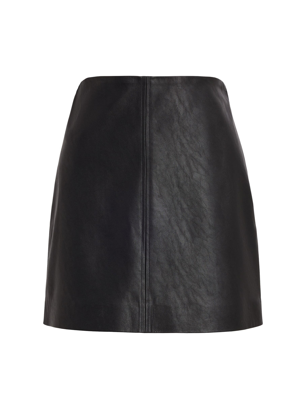 Lauren Vegan Leather Mini Skirt - Black