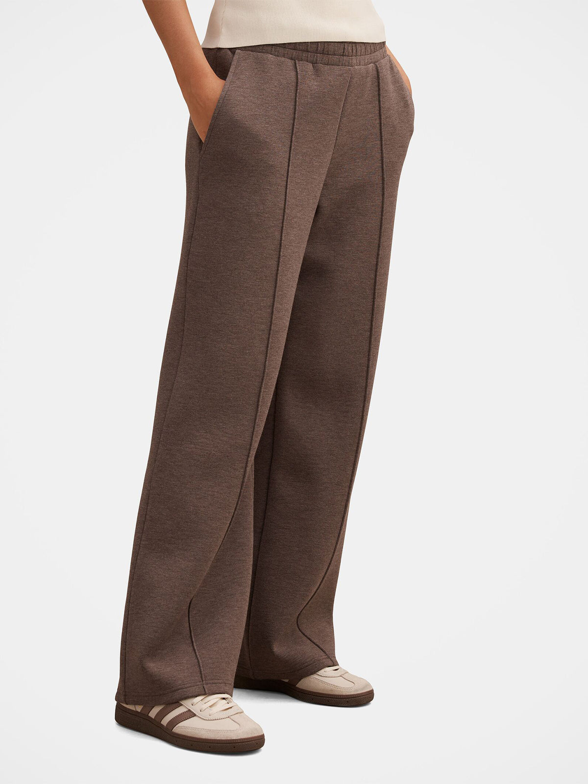 Viscose Hunter Wide Leg Lounge Trousers - Mocha Mist