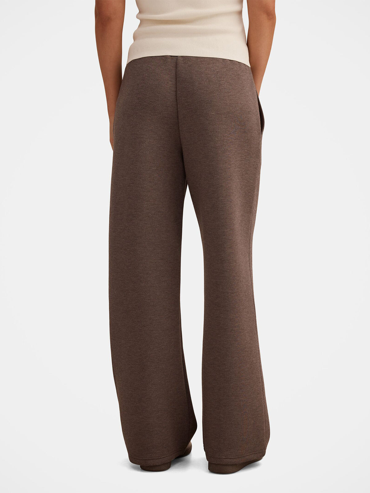 Viscose Hunter Wide Leg Lounge Trousers - Mocha Mist