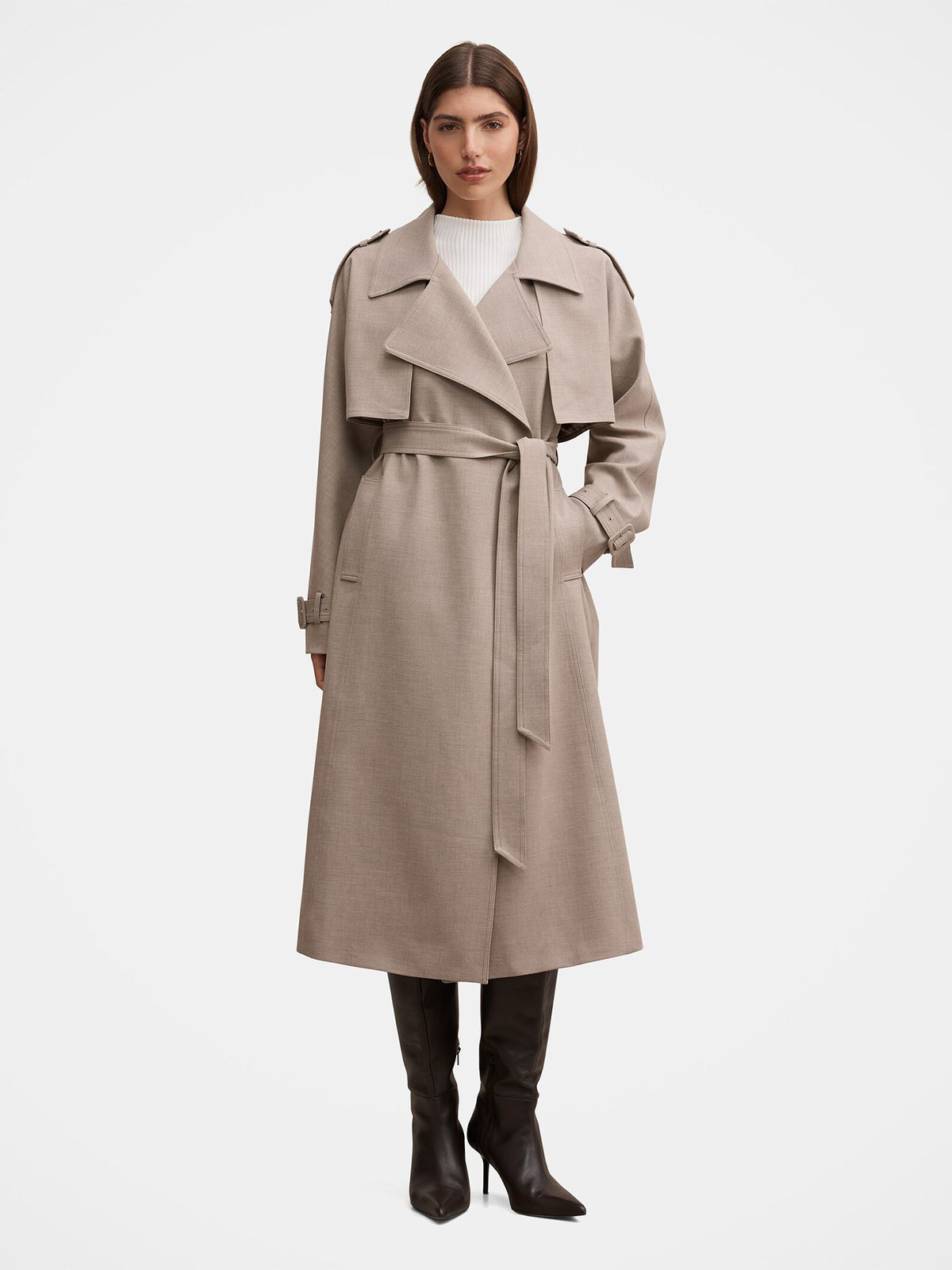 Maya Trench Coat - Neutral