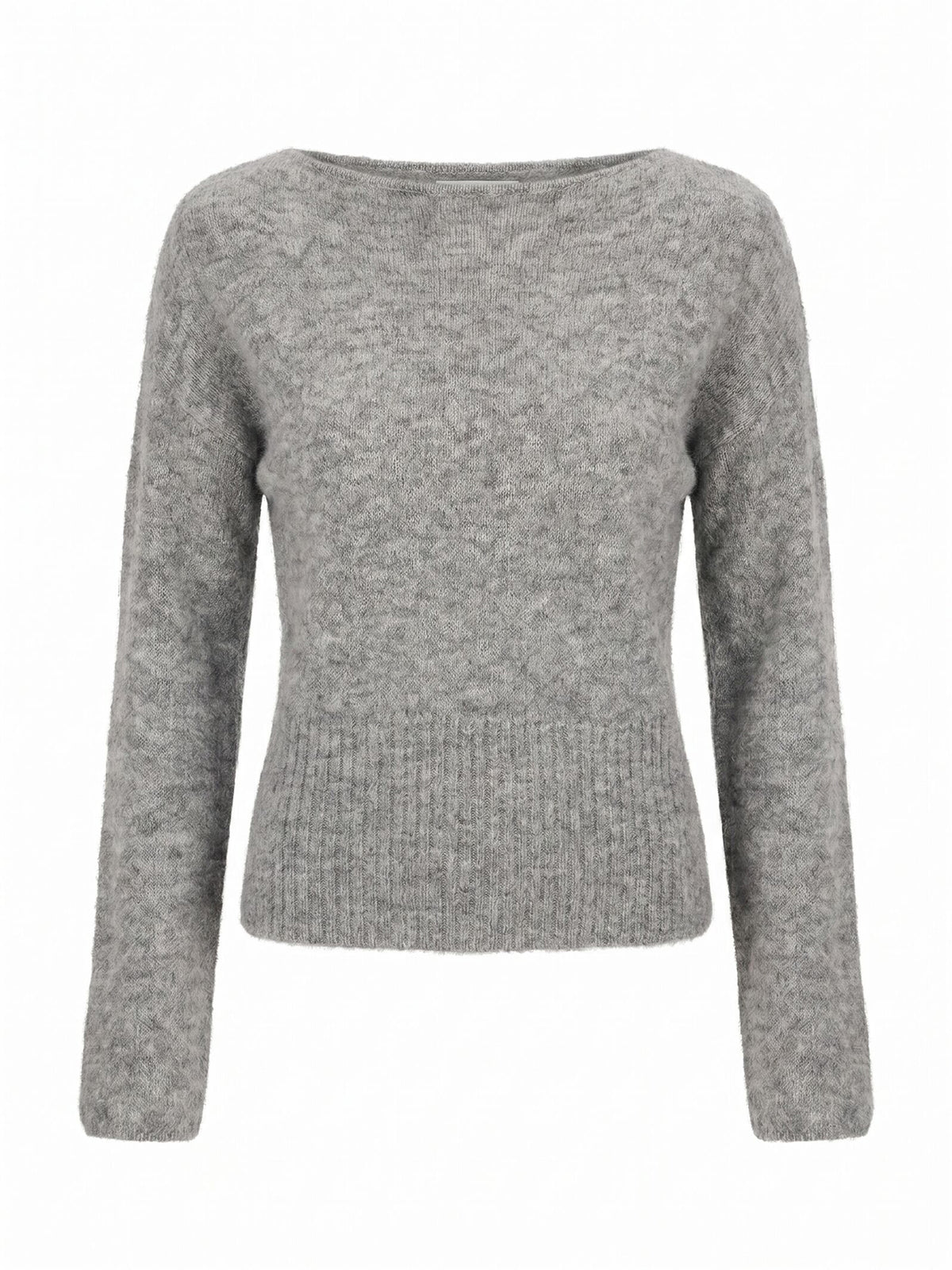 Matilda Ballet Neck Jumper - Charcoal Grey