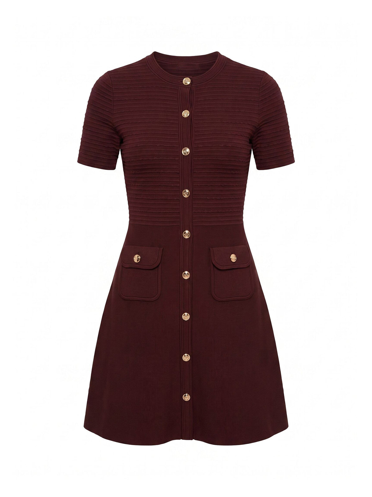 Anika Stitch Interest Knitted Mini Dress
