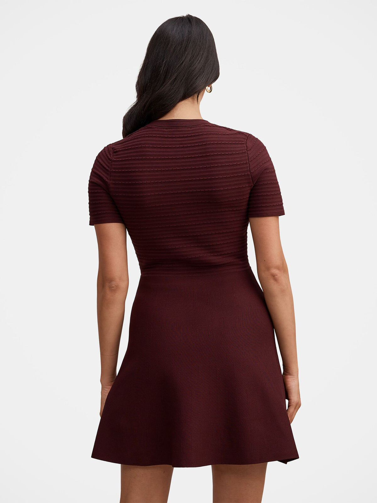 Anika Stitch Interest Knitted Mini Dress