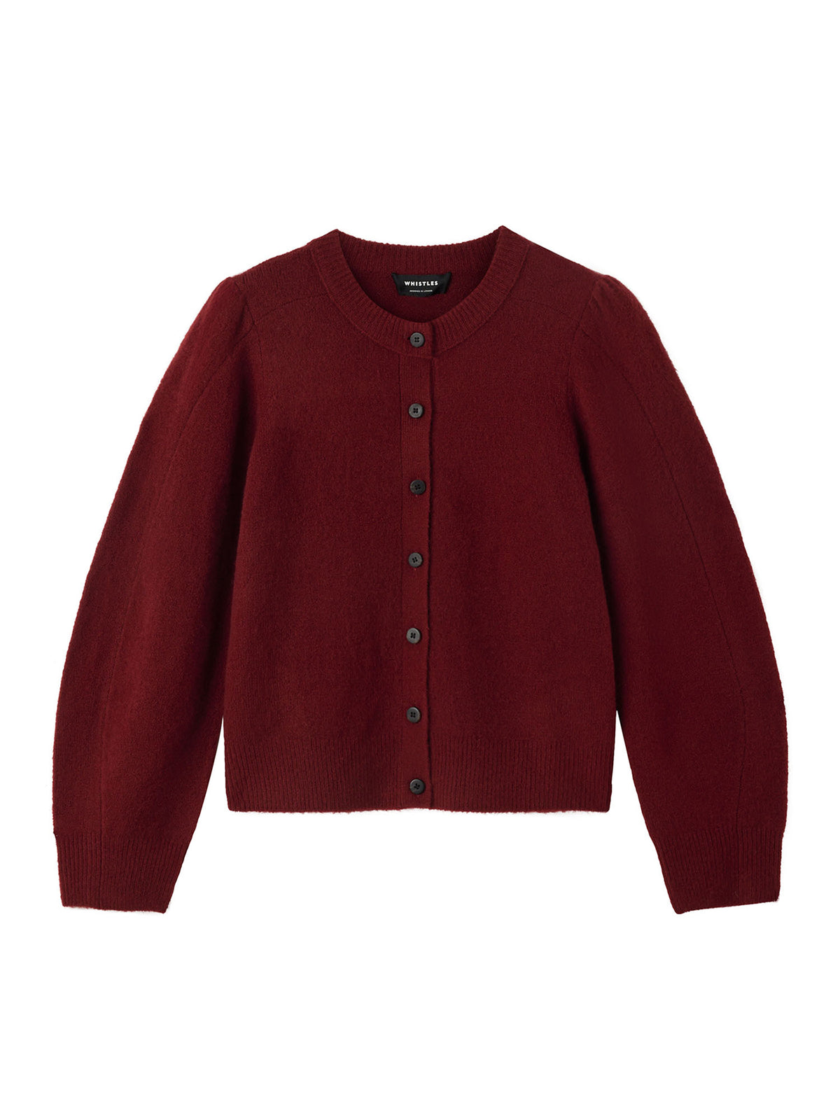 6Wool Mix Puff Sleeve Cardigan