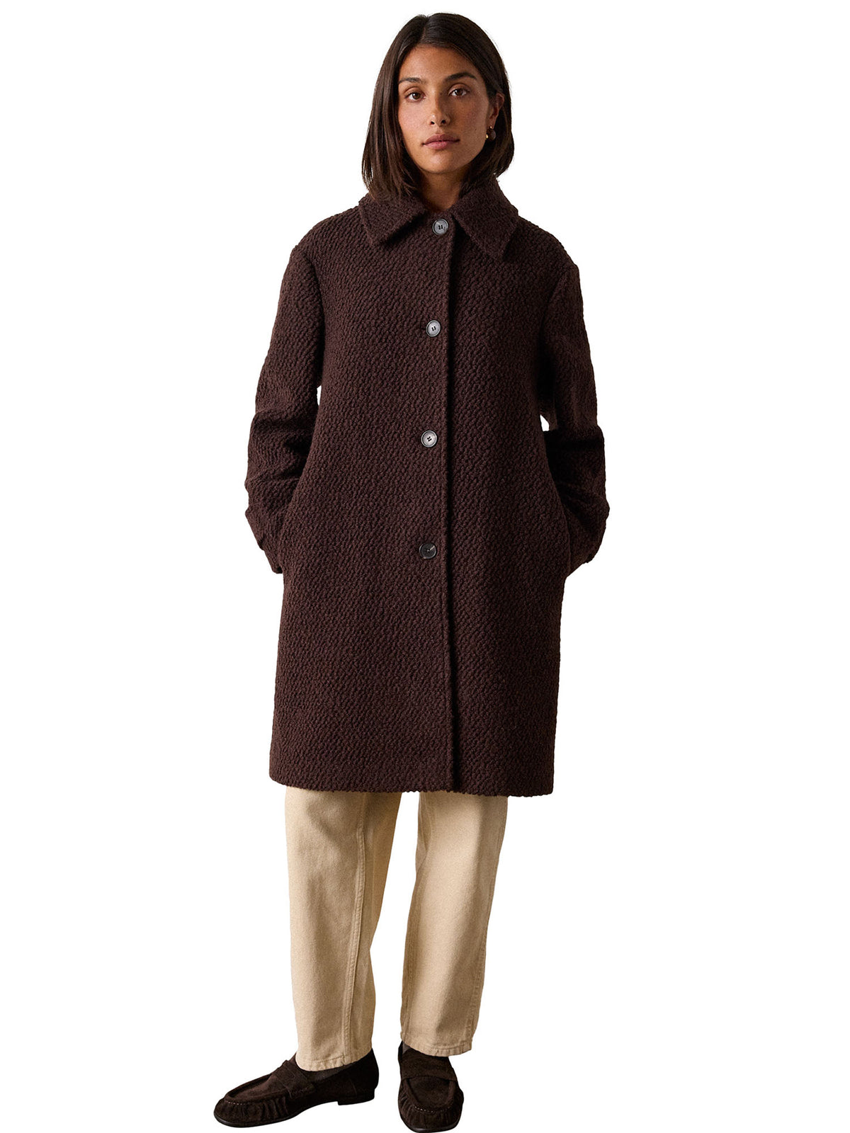 Boucle Wool Coat