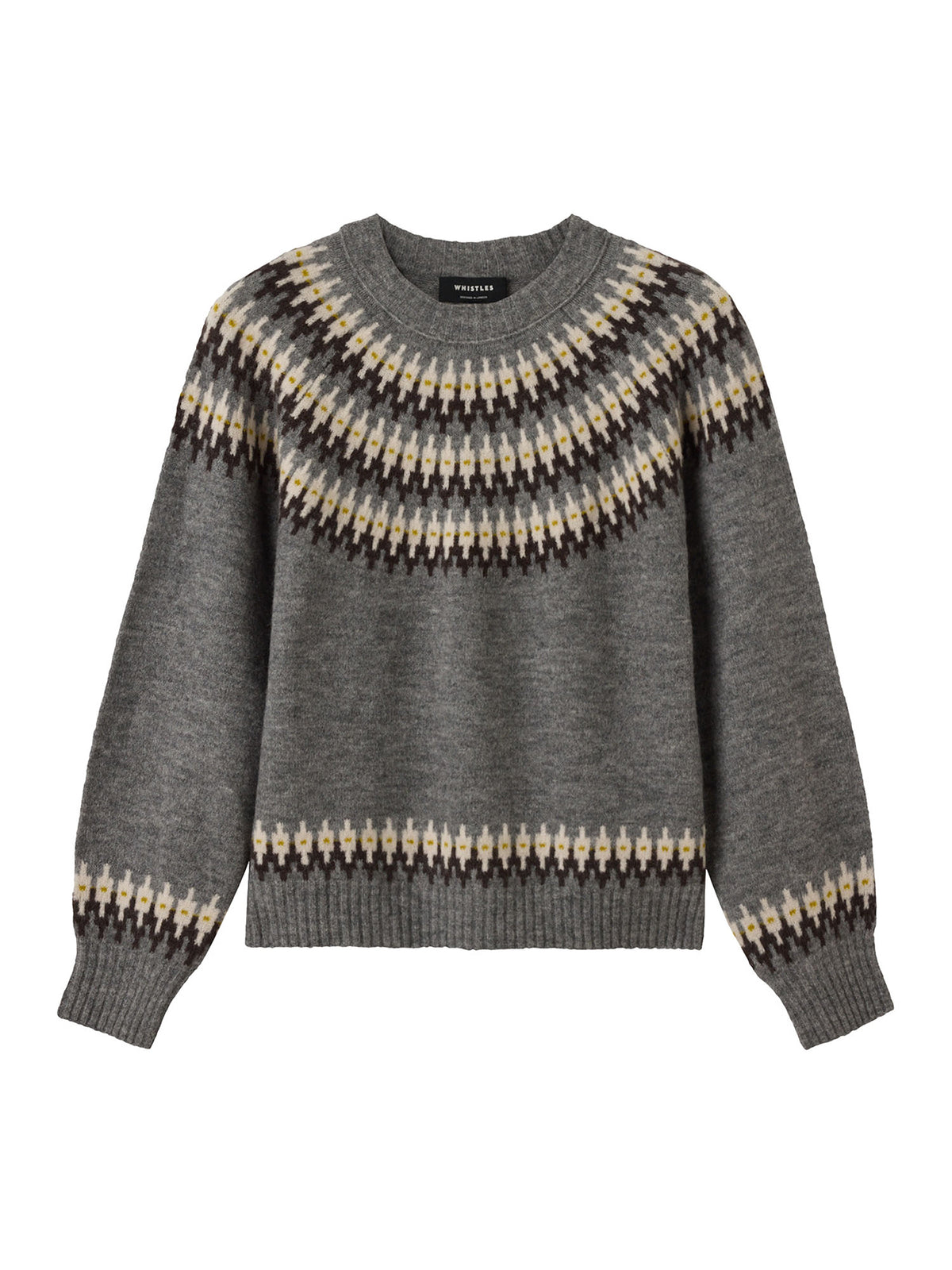 Wool Mix Fairisle Detail Knit