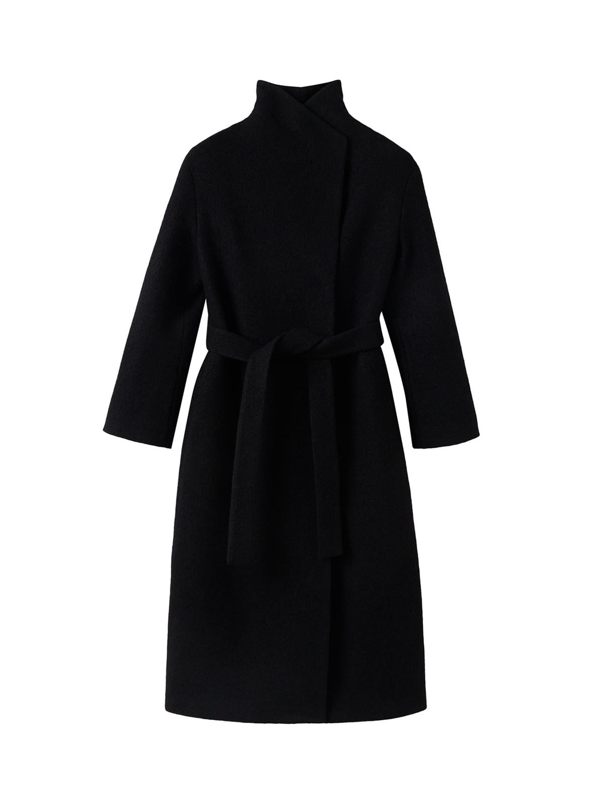 Wool Funnel Neck Coat