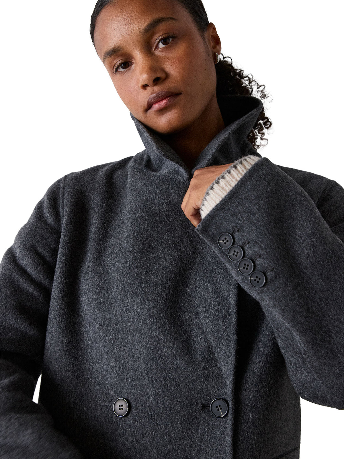 Relaxed Double Faced Coat